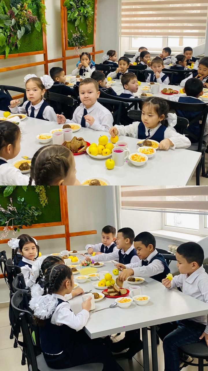 Оқушылардың тамақтану сәті